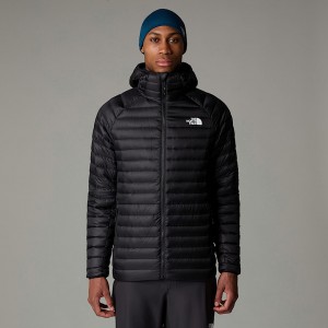 Men The North Face Bettaforca Hooded Down Jackets Black | NF0A77D8V
