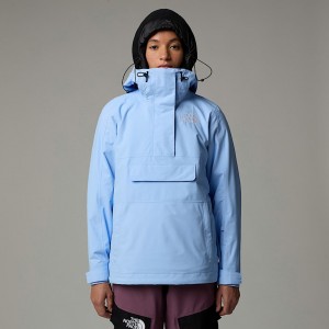 Women The North Face Driftview Anorak Pullover Blue | NF0A57B3G