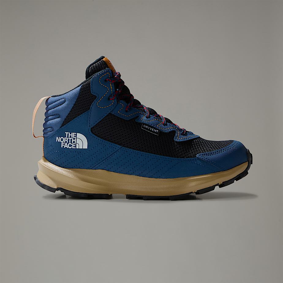 Kids\' The North Face Fastpack Waterproof Mid Hiking Shoes Blue | NF0A08B3W