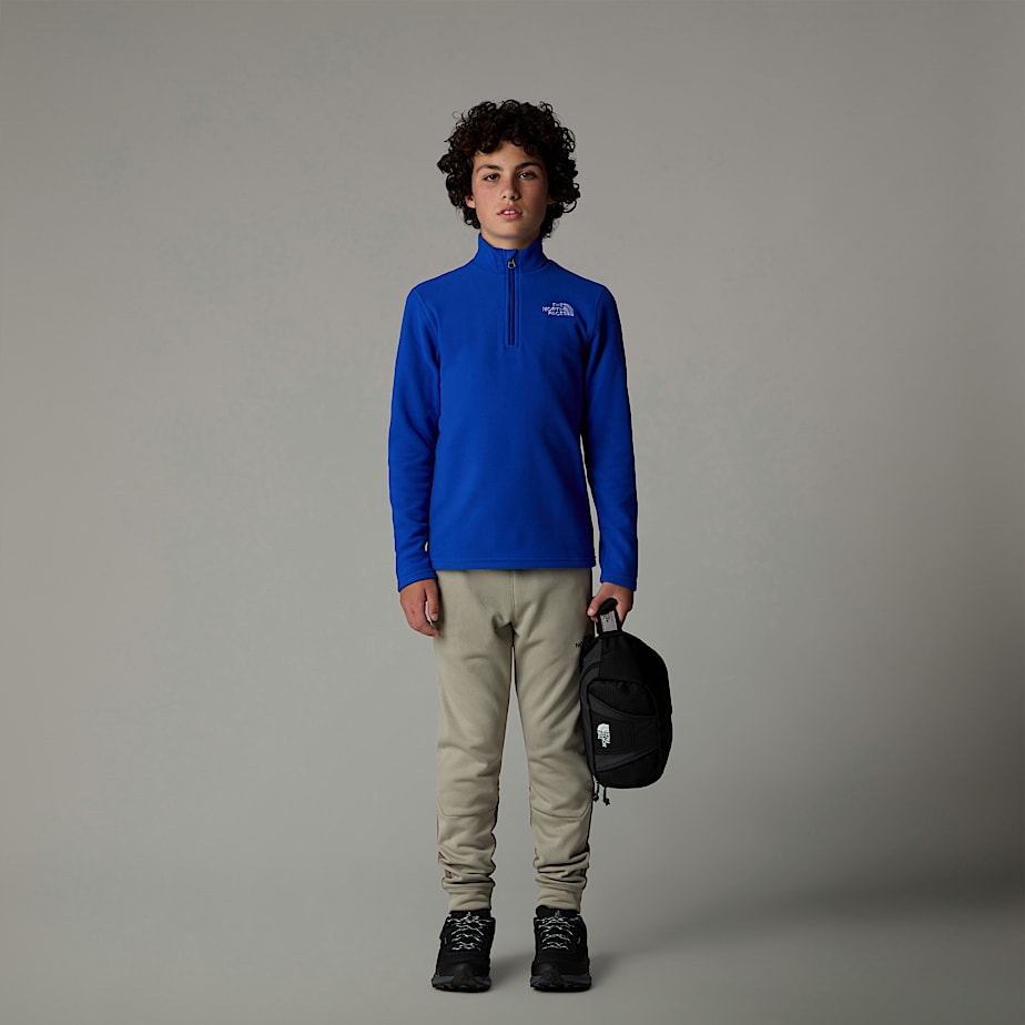 Kids' The North Face Glacier 1/4 Zip Fleece Pullover Blue | NF0A85J4O