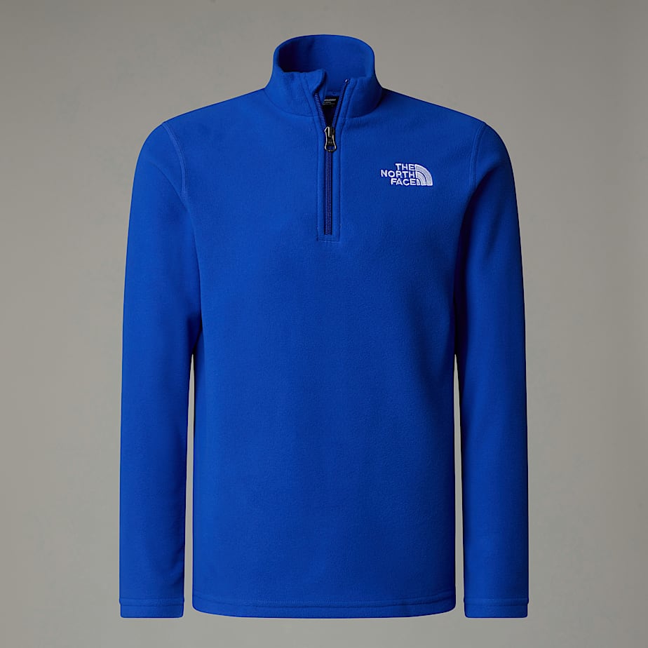 Kids' The North Face Glacier 1/4 Zip Fleece Pullover Blue | NF0A85J4O