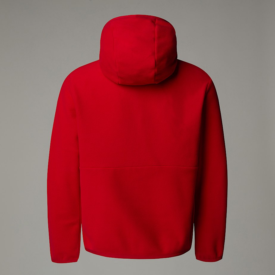 Kids' The North Face Glacier Hooded Fleece Jackets Red | NF0A00N9A