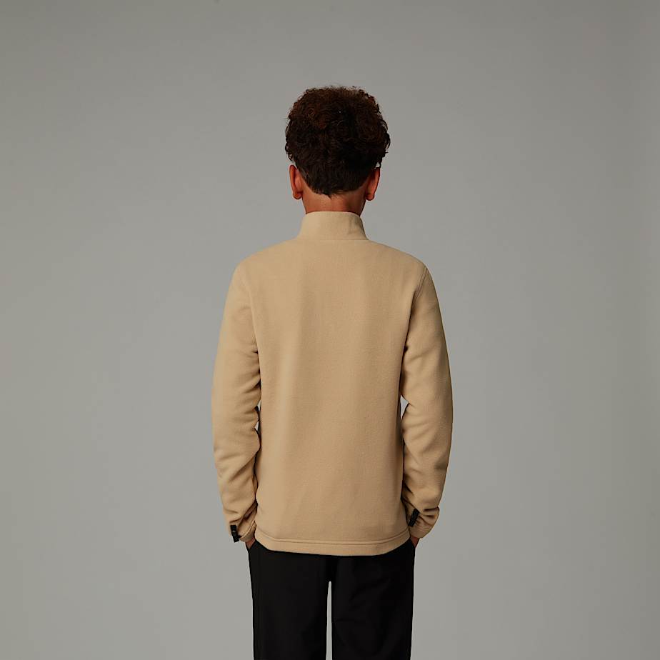 Kids' The North Face Glacier Zip-In Fleece Jackets Khaki | NF0A82E3P