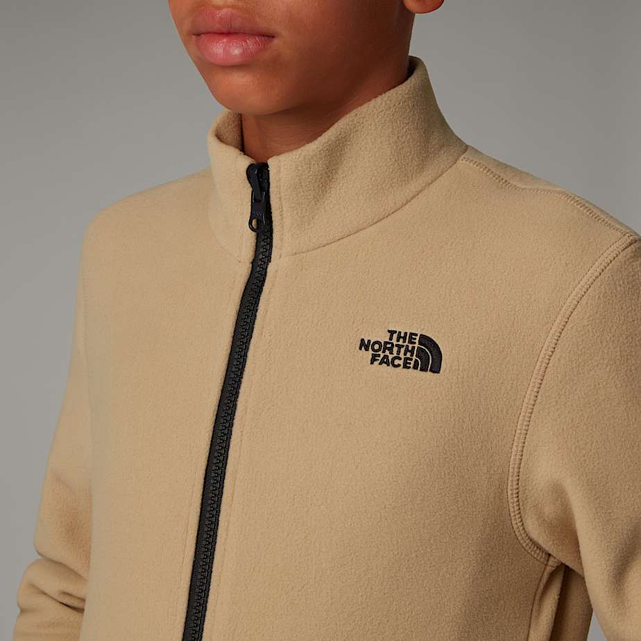 Kids' The North Face Glacier Zip-In Fleece Jackets Khaki | NF0A82E3P