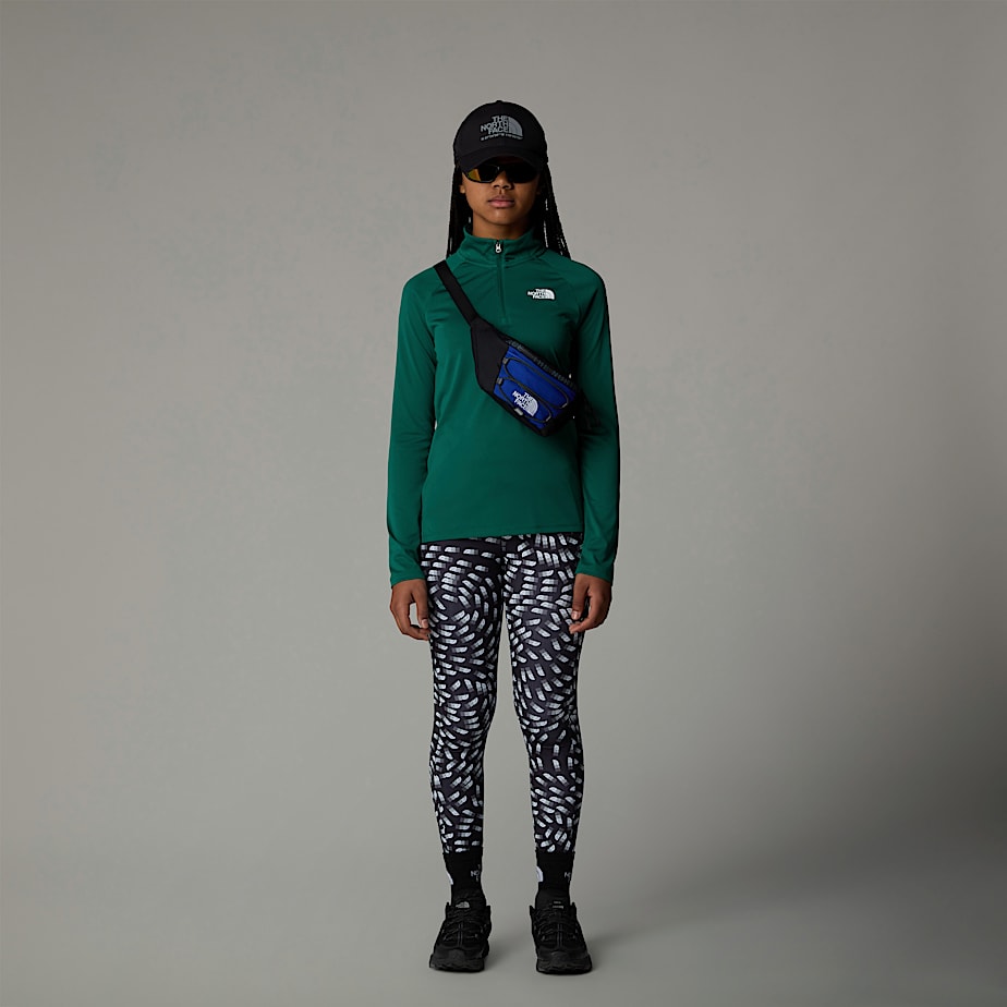 Kids' The North Face Never Stop 1/4 Zip Long-Sleeve Top Pullover Green | NF0A62Y1Z