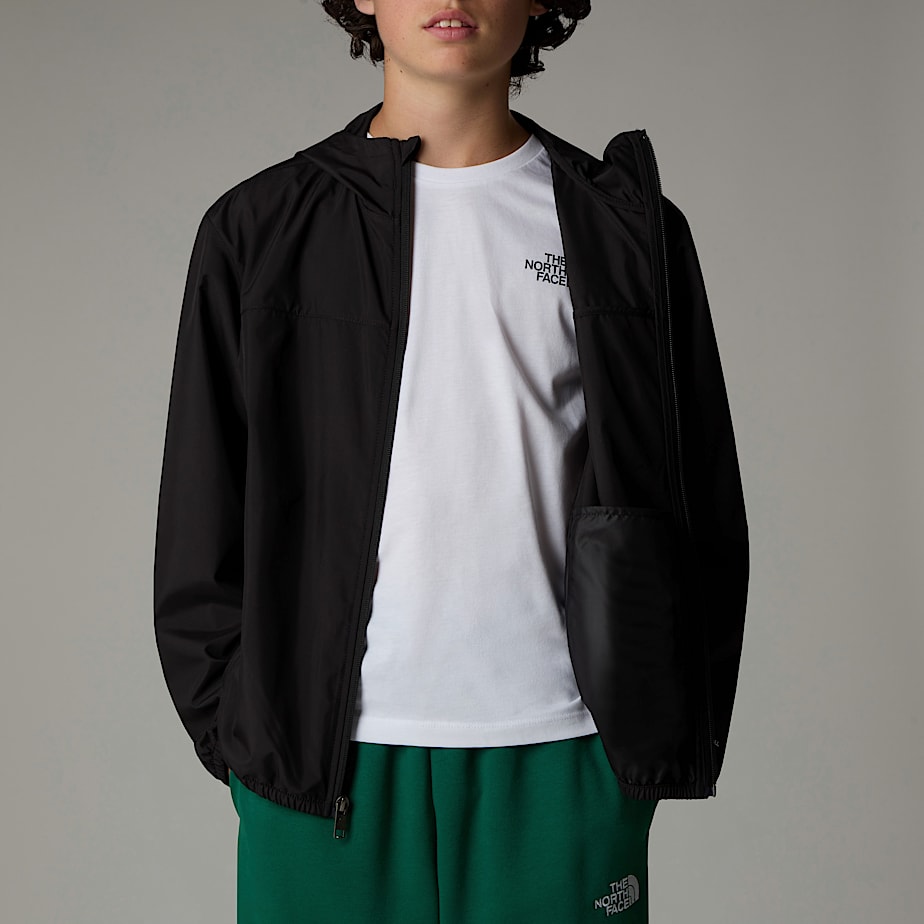 Kids' The North Face Never Stop Hooded WindWall™ Jackets Black | NF0A39K7C