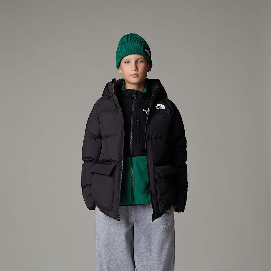 Kids' The North Face North Down Fleece-Lined Short Parka Black | NF0A72O1J