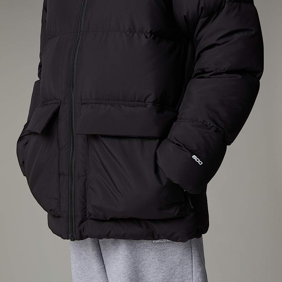 Kids' The North Face North Down Fleece-Lined Short Parka Black | NF0A72O1J
