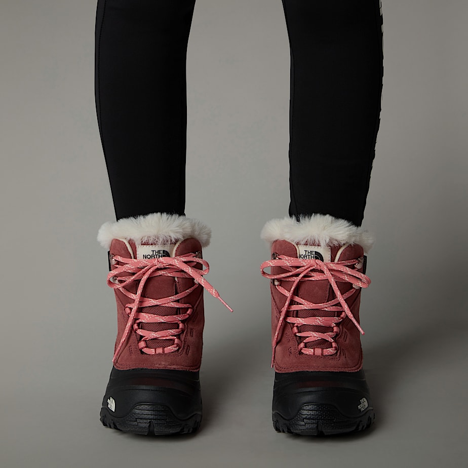 Kids' The North Face Shellista V Lace Waterproof Snow Boots Red | NF0A49T2E
