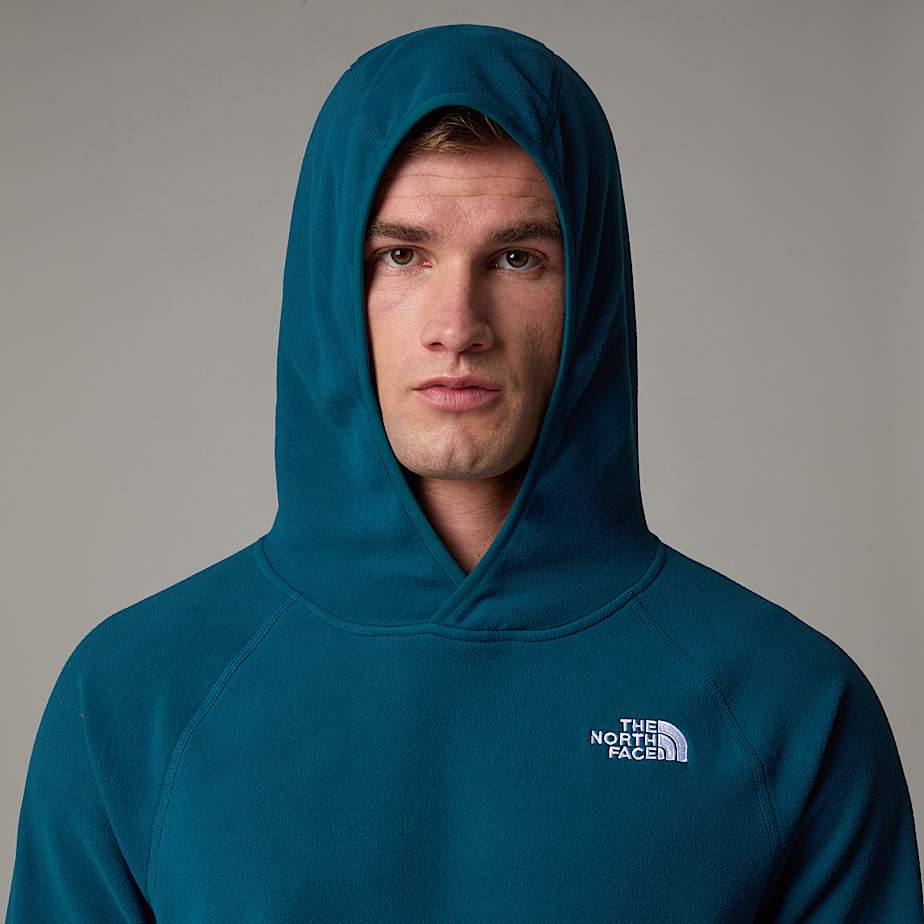 Men The North Face 100 Glacier Fleece Hoodie Navy | NF0A10D5X