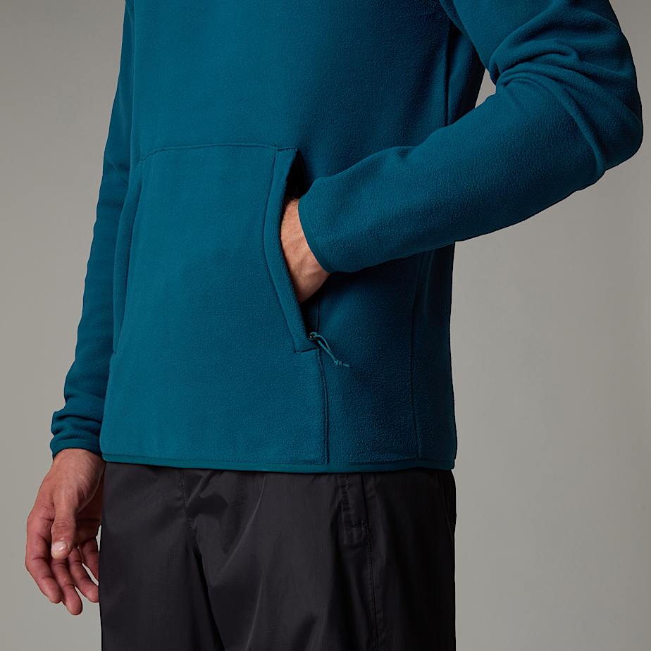 Men The North Face 100 Glacier Fleece Hoodie Navy | NF0A10D5X