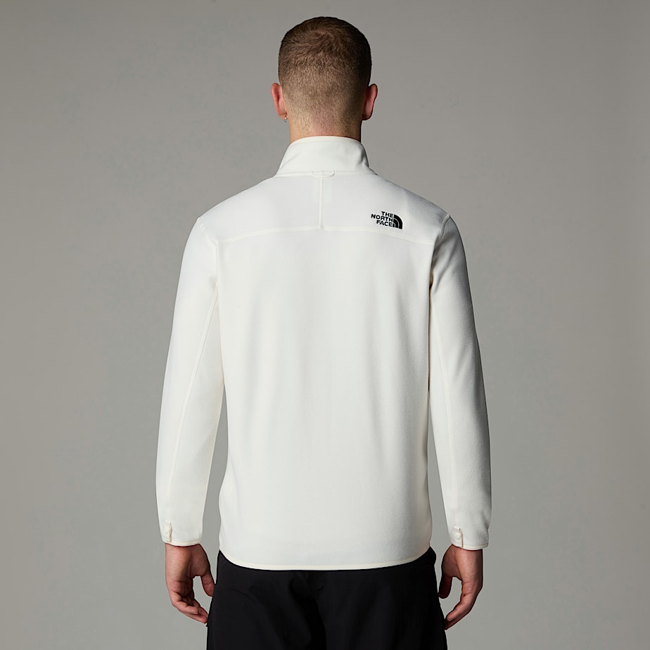 Men The North Face 100 Glacier Full-Zip Fleece Jackets White | NF0A15B3U