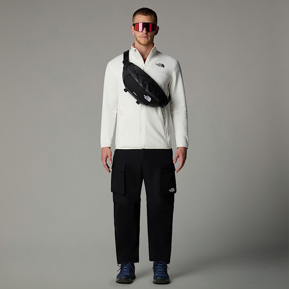 Men The North Face 100 Glacier Full-Zip Fleece Jackets White | NF0A15B3U