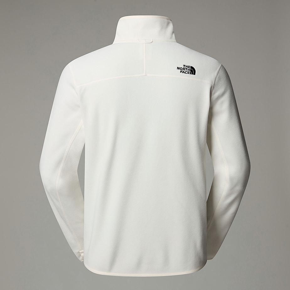 Men The North Face 100 Glacier Full-Zip Fleece Jackets White | NF0A15B3U