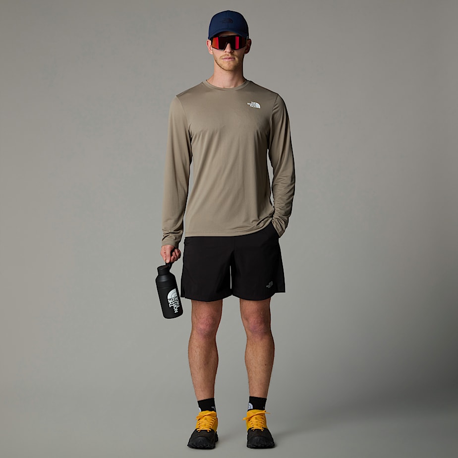 Men The North Face 247 Long-Sleeve T Shirts Beige | NF0A47K3Q