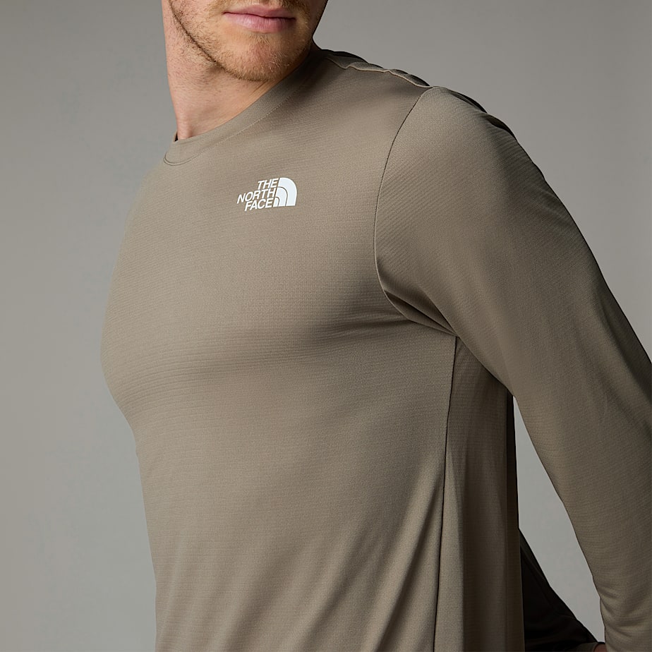Men The North Face 247 Long-Sleeve T Shirts Beige | NF0A47K3Q