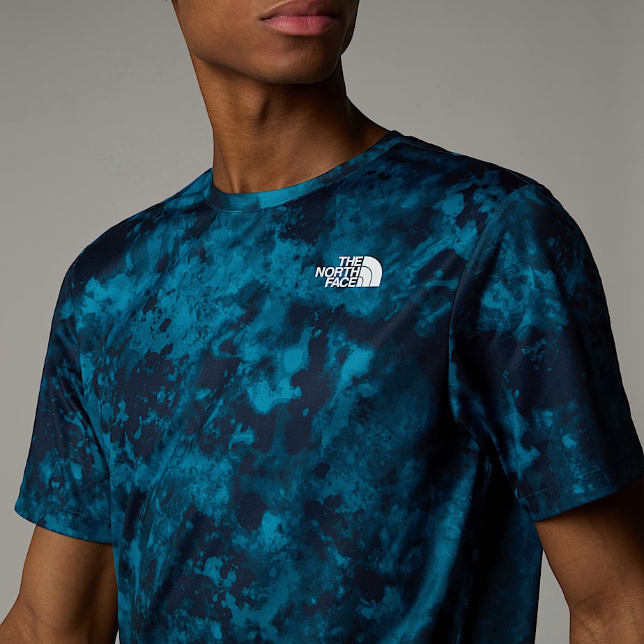Men The North Face 247 Printed T Shirts Navy | NF0A77G5T