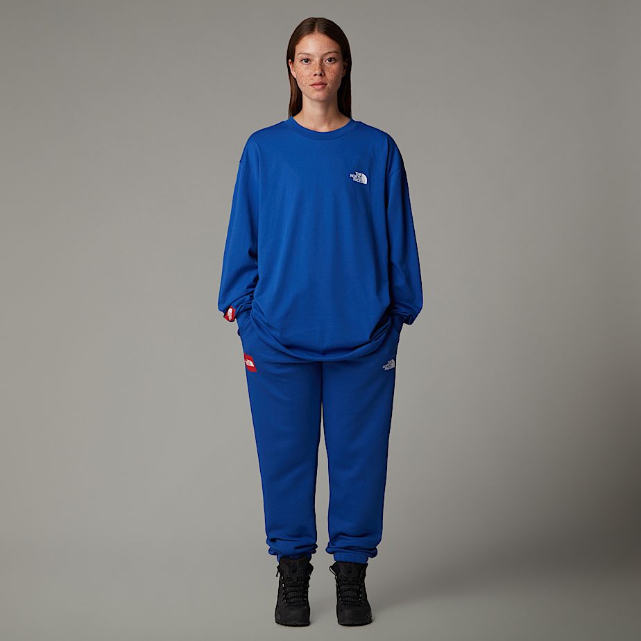 Men The North Face AXYS Long-Sleeve T Shirts Blue | NF0A14R9I