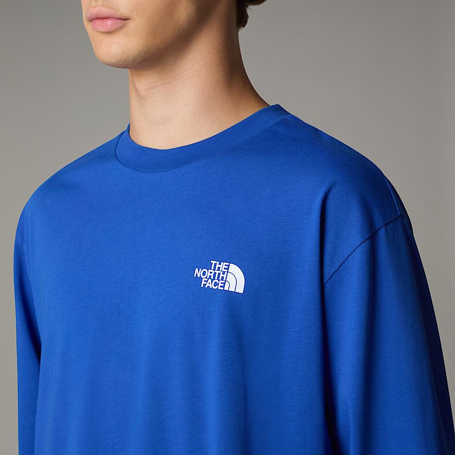 Men The North Face AXYS Long-Sleeve T Shirts Blue | NF0A14R9I