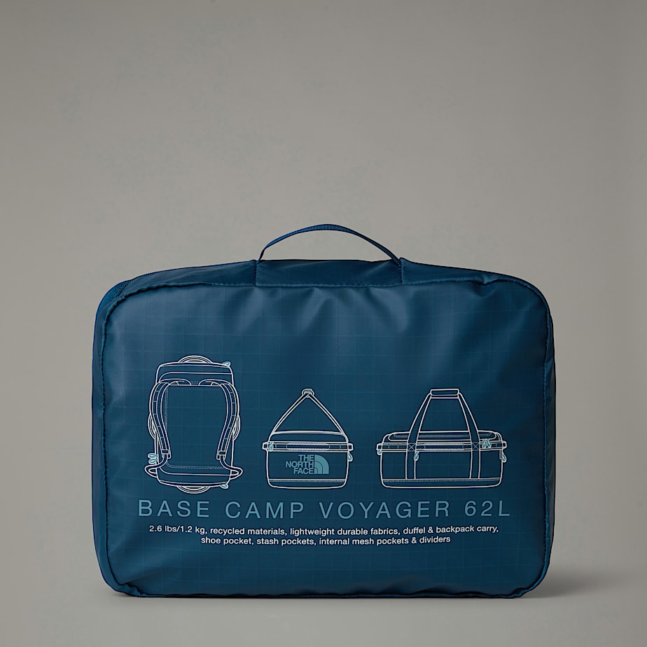 Men The North Face Base Camp Voyager 62L Backpacks Navy | NF0A02T3C