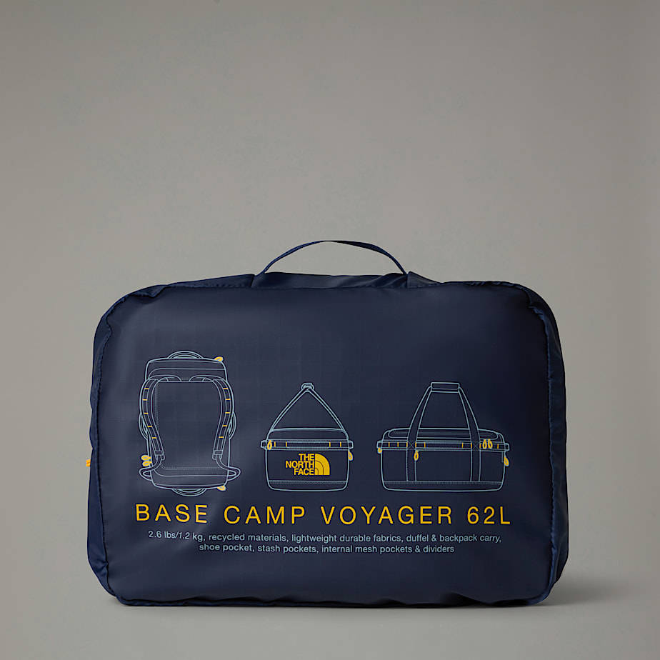 Men The North Face Base Camp Voyager 62L Backpacks Navy | NF0A51S4S