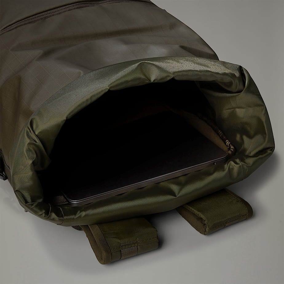 Men The North Face Base Camp Voyager Rolltop Backpacks Olive | NF0A46U1N