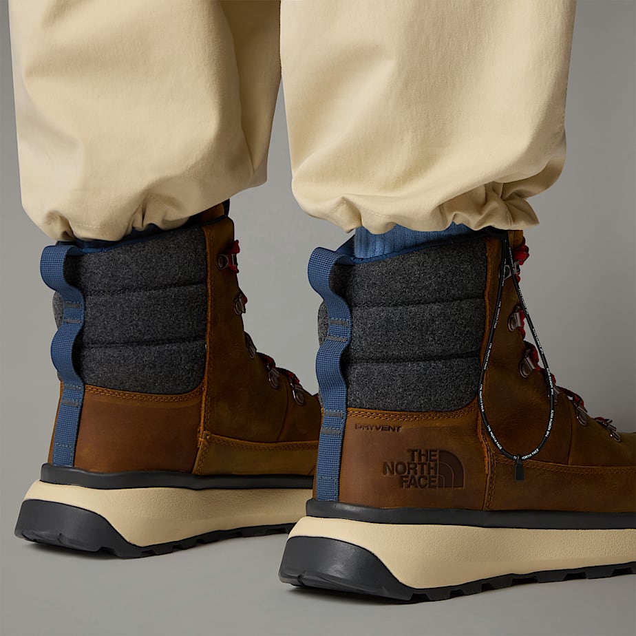 Men The North Face Bergen Leather Waterproof Snow Boots Brown | NF0A62A9P