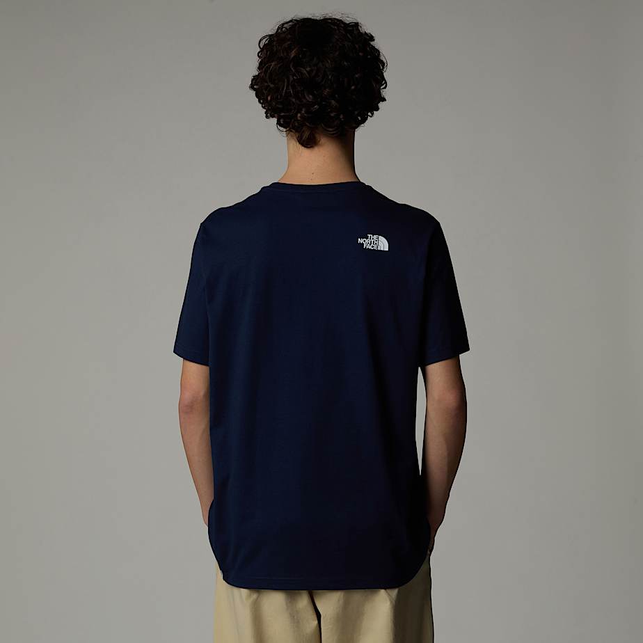 Men The North Face Biner Graphic 1 T Shirts Navy | NF0A16B1D
