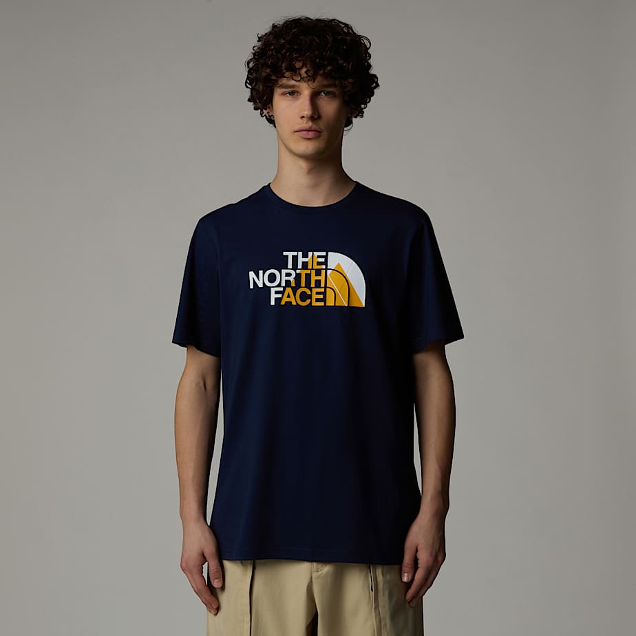Men The North Face Biner Graphic 1 T Shirts Navy | NF0A16B1D