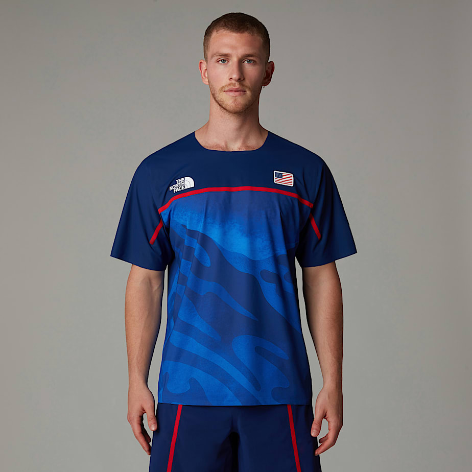 Men The North Face Comp T Shirts Blue | NF0A15H5S