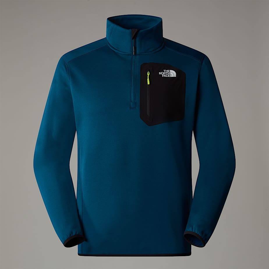 Men The North Face Crest 1/4 Zip Fleece Pullover Navy | NF0A99N9H