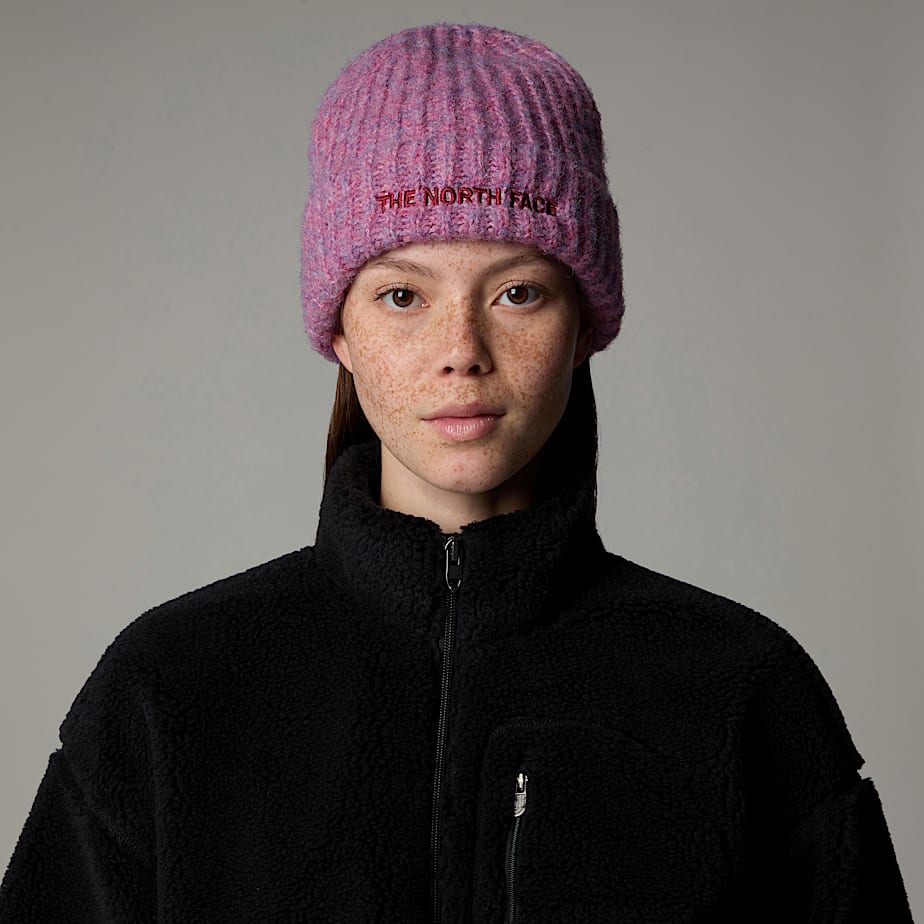 Men The North Face Fohair Cabin Beanie Purple | NF0A68G3C