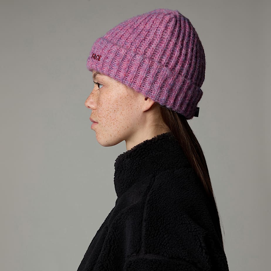 Men The North Face Fohair Cabin Beanie Purple | NF0A68G3C