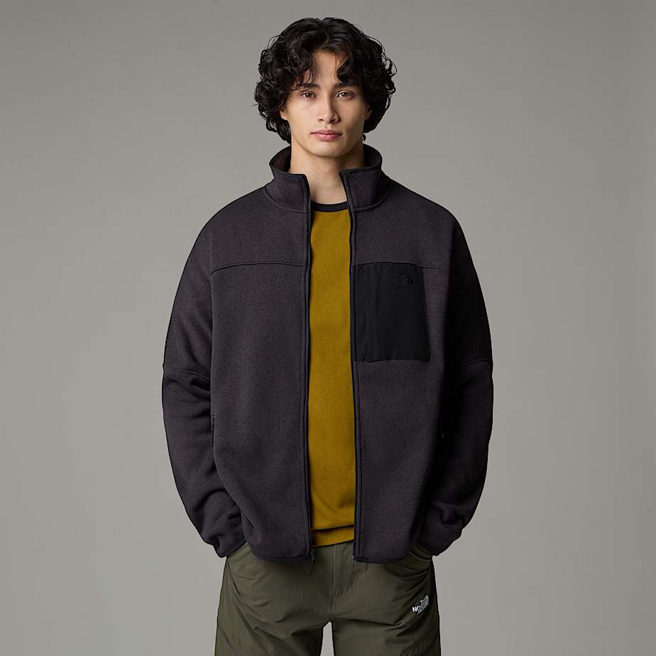 Men The North Face Front Range Fleece Jackets Black | NF0A53Q3E