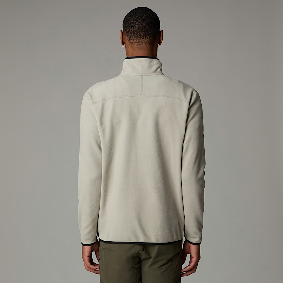 Men The North Face Glacier 1/4 Zip Fleece Pullover Grey | NF0A37X6N