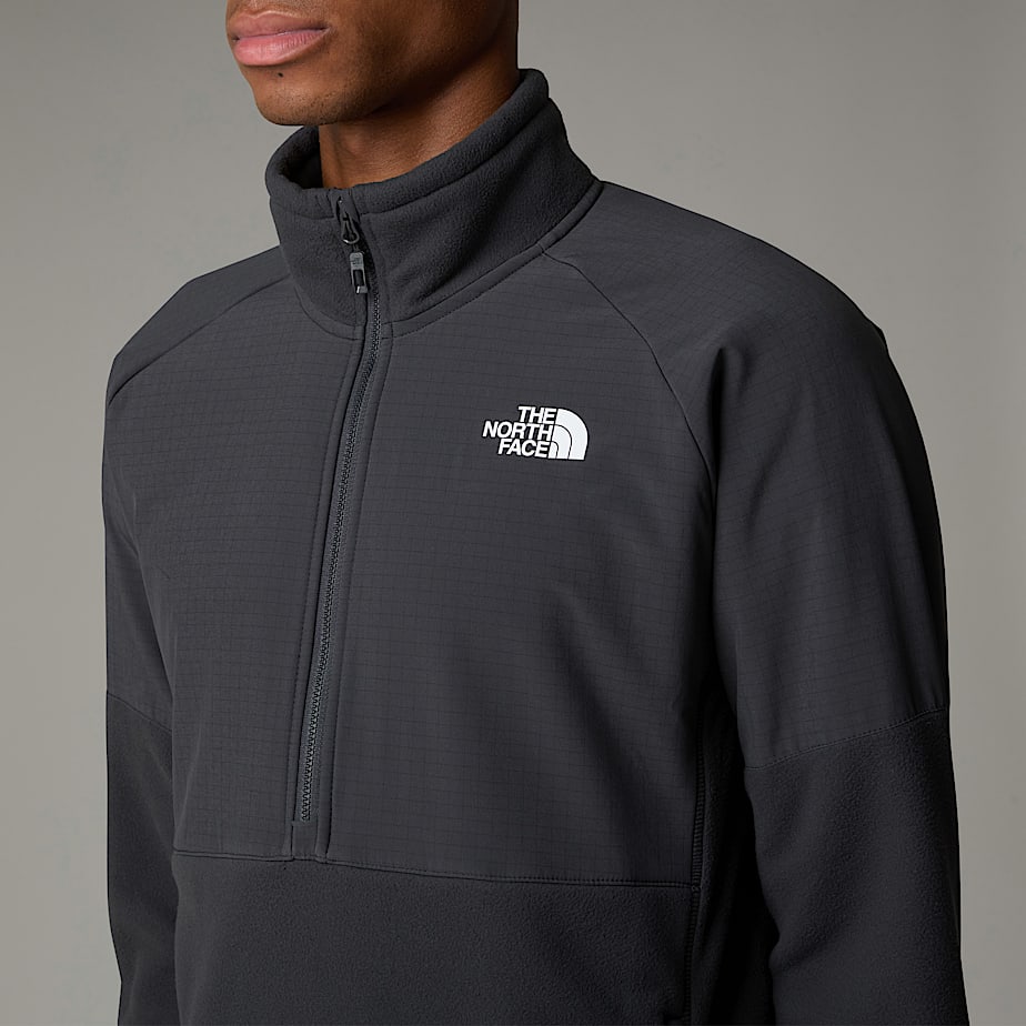 Men The North Face Glacier Heavyweight 1/2 Zip Fleece Pullover Black | NF0A90V2D
