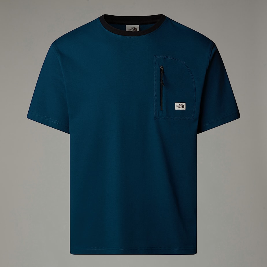 Men The North Face Heritage Pocket T Shirts Navy | NF0A37S1U