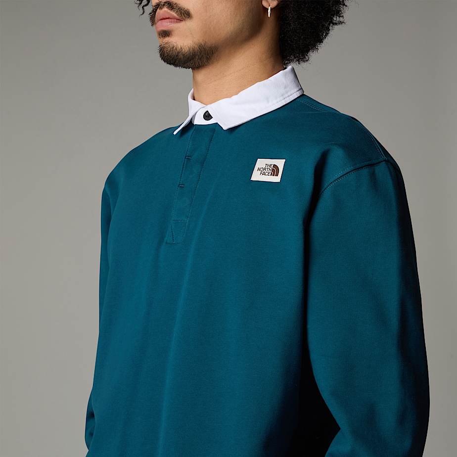 Men The North Face Heritage Rugby Sweatshirts Navy | NF0A22N5V