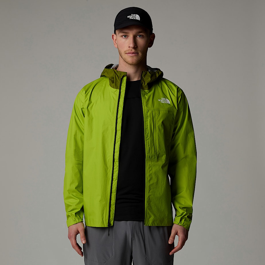 Men The North Face Higher Run Rain Jackets Green | NF0A88E8I