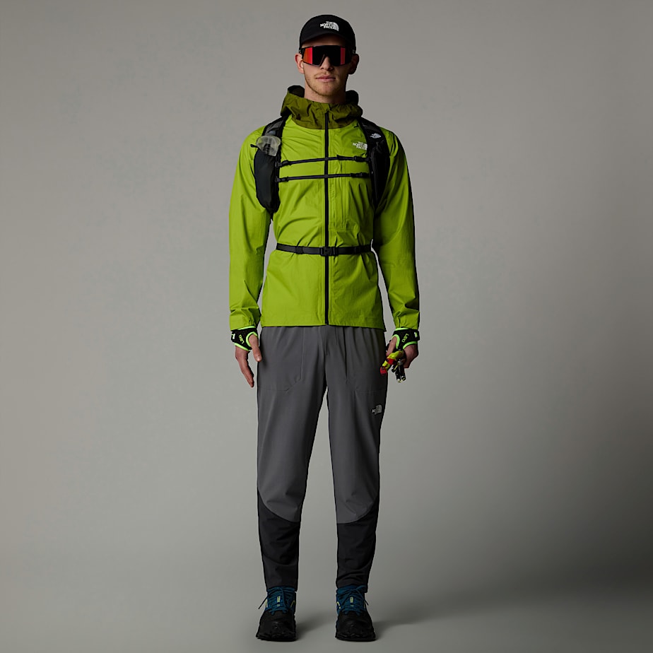 Men The North Face Higher Run Rain Jackets Green | NF0A88E8I