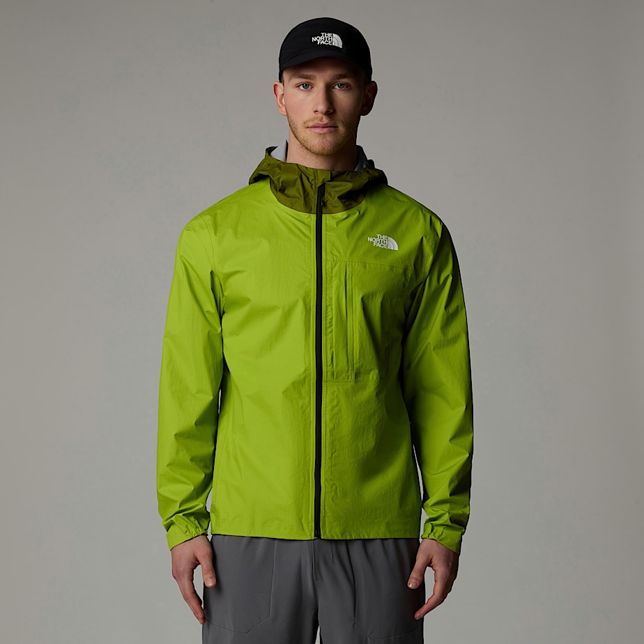 Men The North Face Higher Run Rain Jackets Green | NF0A88E8I