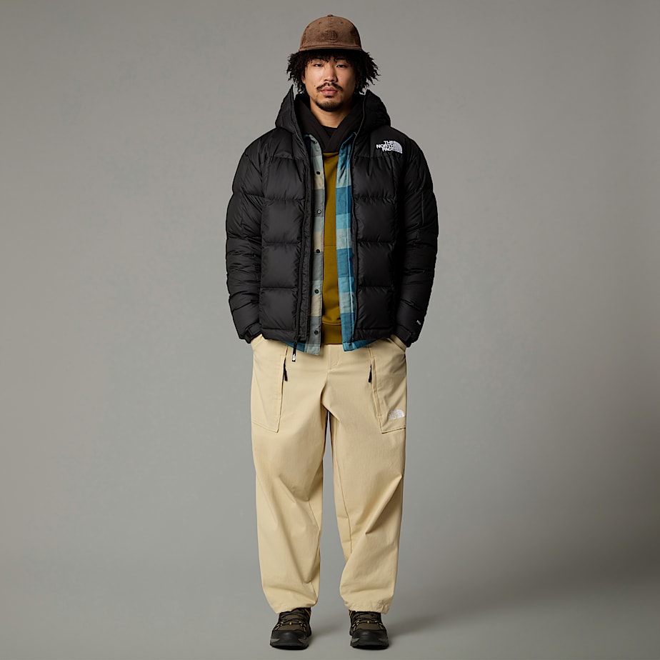 Men The North Face Lhotse Hooded Down Jackets Black | NF0A28Z7O