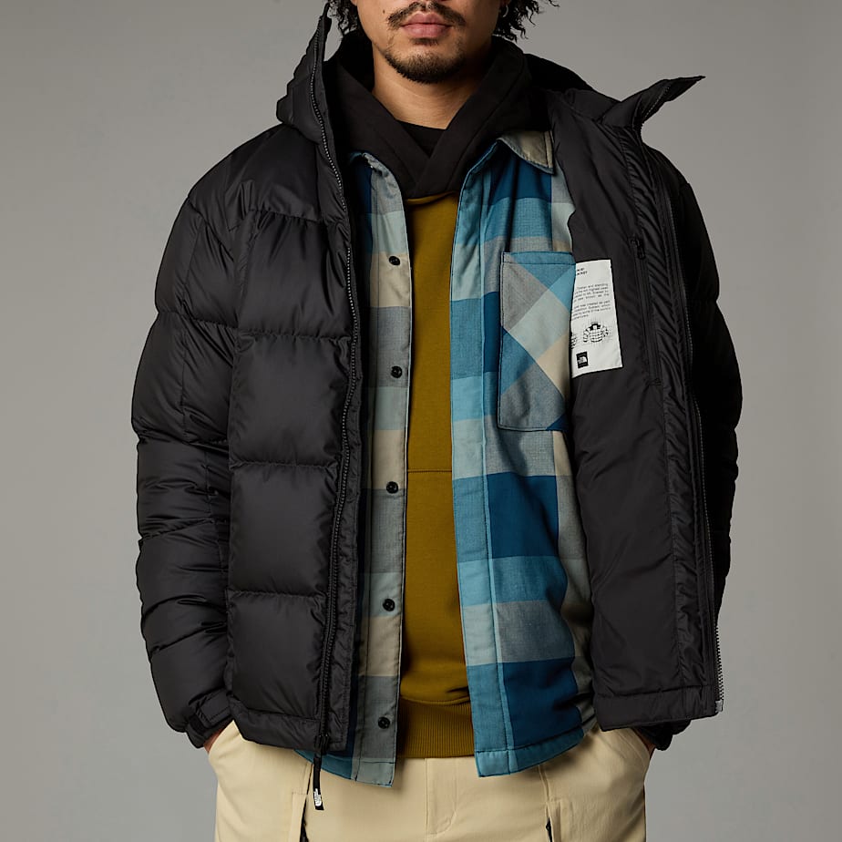 Men The North Face Lhotse Hooded Down Jackets Black | NF0A28Z7O