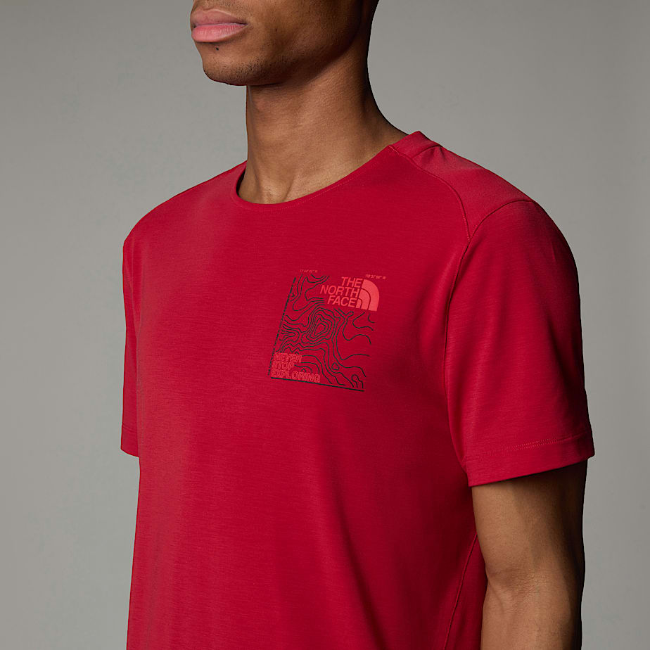 Men The North Face Lightning Graphic T Shirts Red | NF0A98X3F