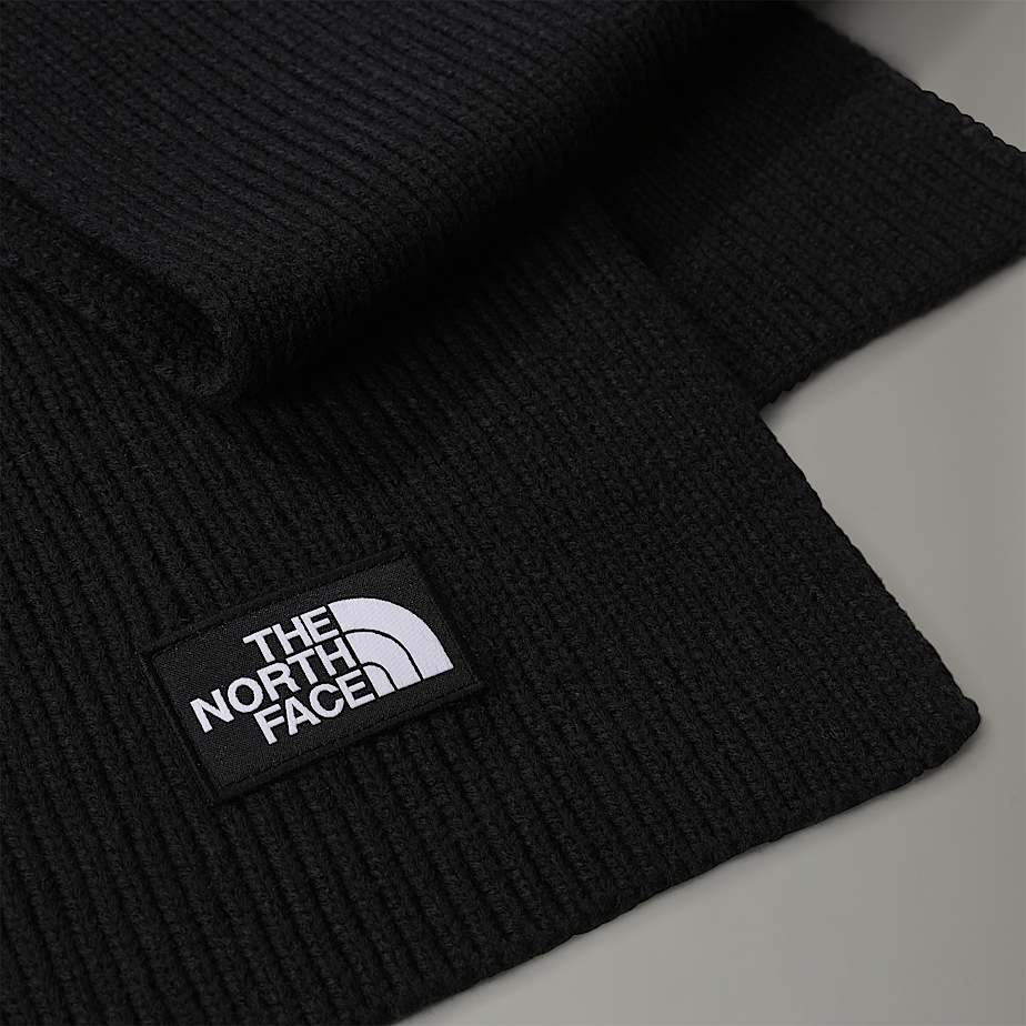 Men The North Face Logo Box Scarf Black | NF0A09F1A