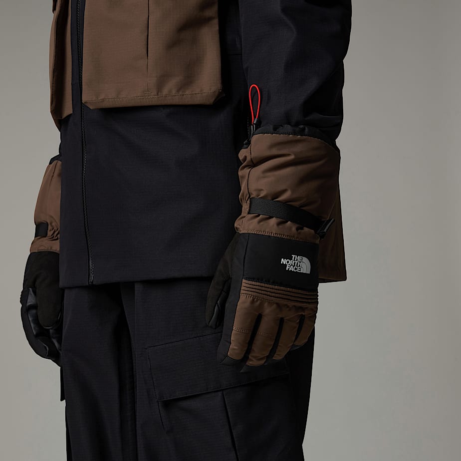 Men The North Face Montana Ski Gloves Brown | NF0A92M0B