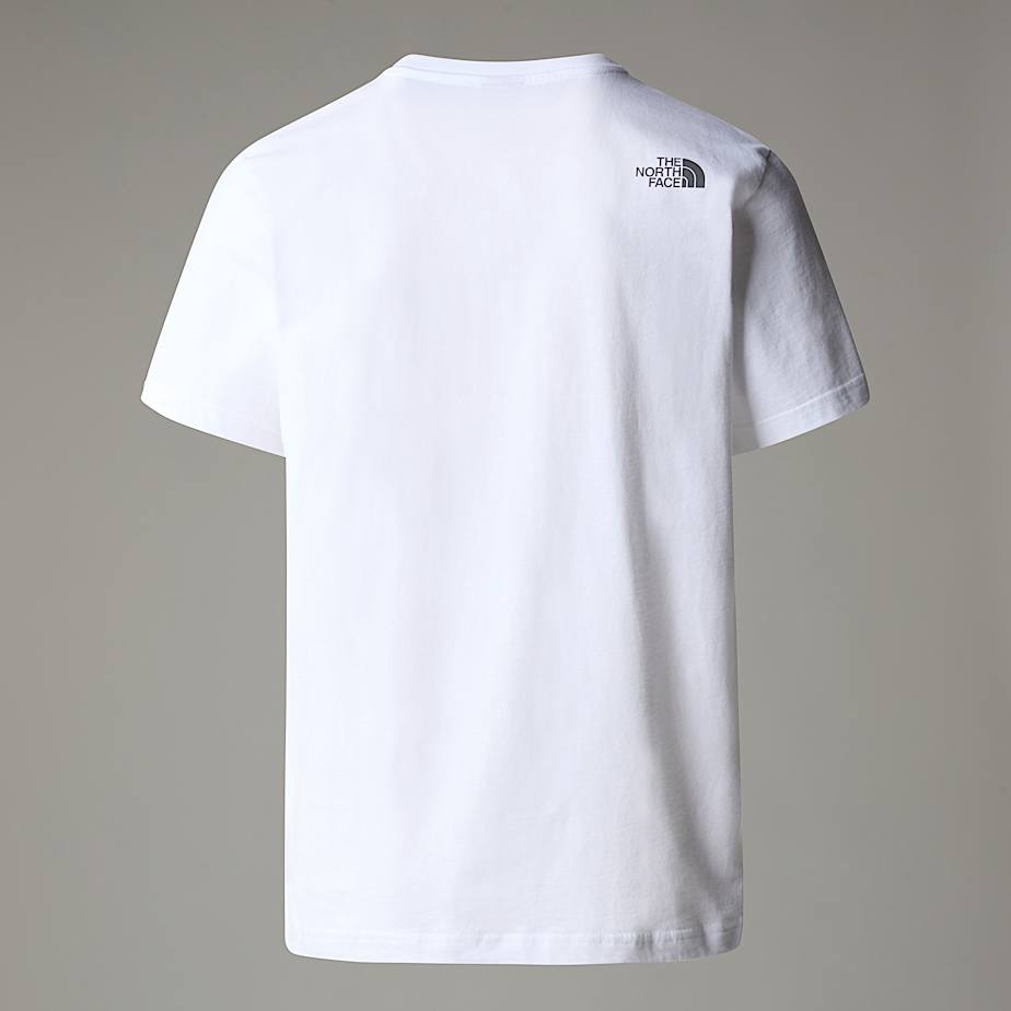 Men The North Face Mountain Line T Shirts White | NF0A41M7T