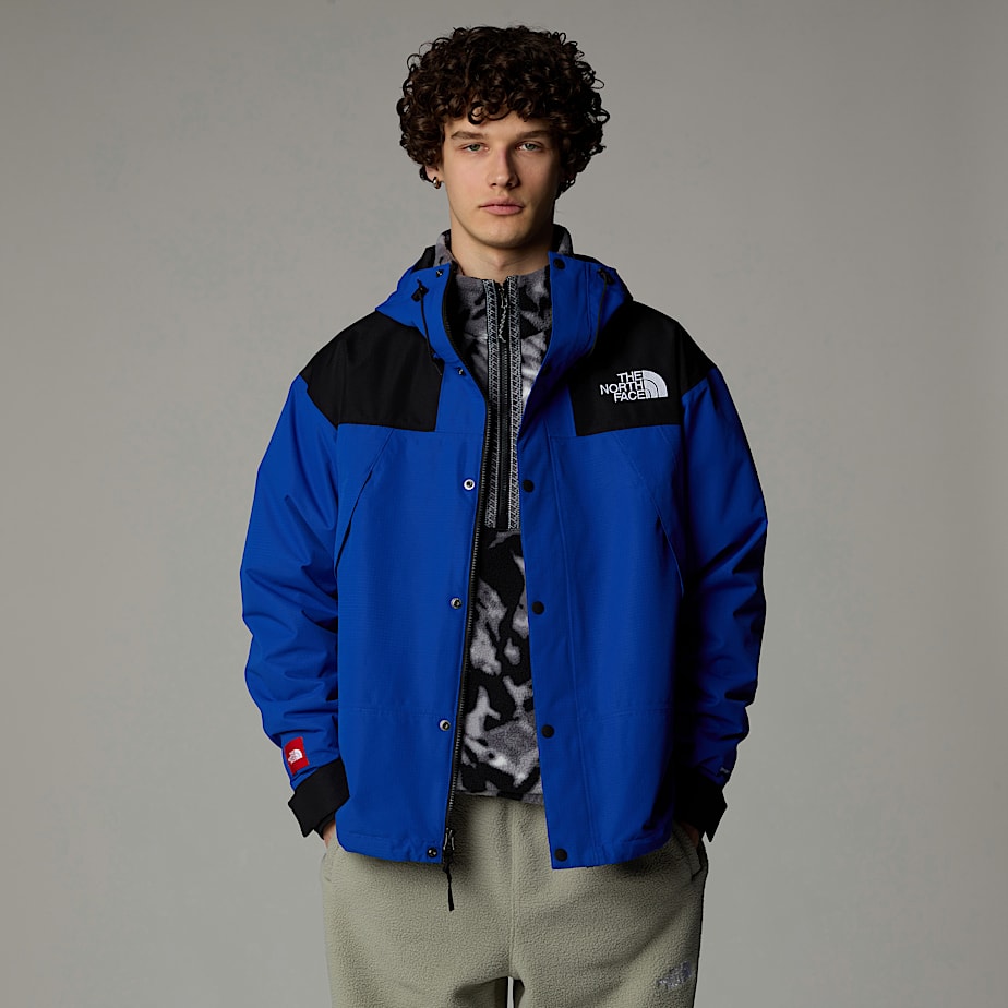 Men The North Face Mountain Mono Short Jackets Blue | NF0A26E4H