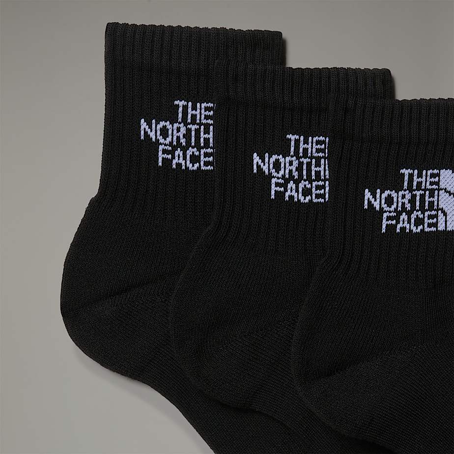 Men The North Face Multi Sport Cushion 1/4 Socks Black | NF0A07E5Q