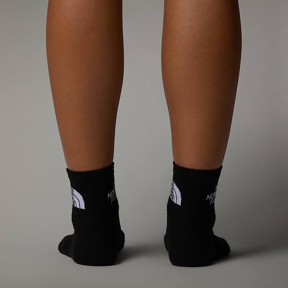 Men The North Face Multi Sport Cushion 1/4 Socks Black | NF0A07E5Q